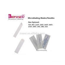 Großhandelspreis Microblading 3D Augenbrauen Sticknadel, Microblading Blades Einweg, CF Flat Style Microblading Nadel